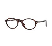 Persol Unisex Persol PO3351V 24 Optical frames Acetate Turtle Transparent Round Normal