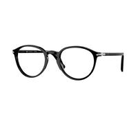 Persol Unisex PO3218V 95 Optical frames Acetate Black Transparent Pantos Normal