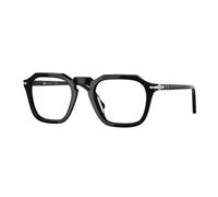 Persol Unisex PO3292V 95 Optical frames Acetate Black Transparent Squared Normal