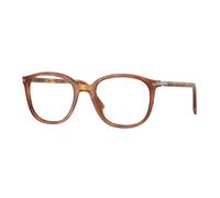 Persol Unisex PO3317V 96 Optical frames Acetate Brown Transparent Pillow Normal