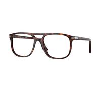 Persol Unisex PO3329V GRETA 24 Optical frames Acetate Turtle Transparent Pilot Normal