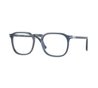 Persol Unisex PO3337V 1197 Optical frames Acetate Blue Transparent Pantos Normal