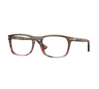 Persol Unisex PO3344V 1206 Optical frames Acetate Brown Transparent Pillow Normal