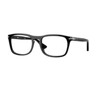 Persol Unisex PO3344V 95 Optical frames Acetate Black Transparent Pillow Normal