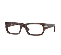 Persol Unisex PO3347V 24 Optical frames Acetate Turtle Transparent Squared Normal