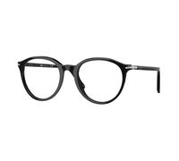 Persol Unisex PO3353V 95 Optical frames Acetate Black Transparent Pantos Normal