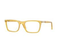 Persol Unisex PO3358V 204 Optical frames Acetate Yellow Transparent Squared Normal
