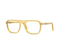 Persol Unisex PO3359V JACQUES 204 Optical frames Acetate Yellow Transparent Squared Normal