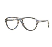 Persol Unisex PO3371V LYNN 1222 Optical frames Acetate Multi-color Transparent Pilot Normal