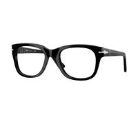 Persol Unisex PO3372V 95 Optical frames Acetate Black Transparent Squared Normal
