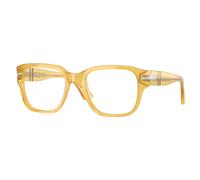 Persol Unisex PO3374V 204 Optical frames Acetate Yellow Transparent Squared Normal