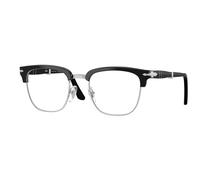 Persol Unisex PO3375V 95 Optical frames Acetate Black Transparent Squared Normal