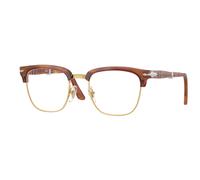 Persol Unisex PO3375V 96 Optical frames Acetate Brown Transparent Squared Normal