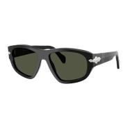 Persol Unisex Sunglass PO0050S - Frame color: Black, Lens color: Green