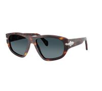Persol Unisex Sunglass PO0050S - Frame color: Havana, Lens color: Light Blue Gradient Dark Blue
