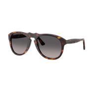 Persol Unisex Sunglass PO0649NE - Total Black Arrow - Frame color: Havana, Lens color: Grey Gradient Polarized