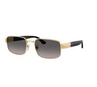 Persol Unisex Sunglass PO1022S - Frame color: Gold, Lens color: Polarized Gradient Grey