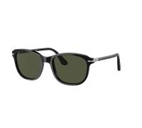 Persol Unisex Sunglass PO1935S - Frame color: Black, Lens color: Green