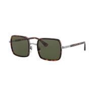Persol Unisex Sunglass PO2475S - Frame color: Havana, Lens color: Green Polarized