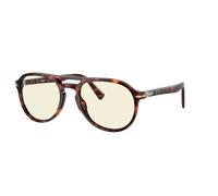 Persol Unisex Sunglass PO3235S - Frame color: Havana, Lens color: Photochromic Clear to Grey with Blue Light Filter
