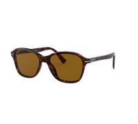 Persol Unisex Sunglass PO3244S - Frame color: Havana, Lens color: Brown
