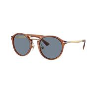 Persol Unisex Sunglass PO3264S - Frame color: Terra Di Siena, Lens color: Light Blue