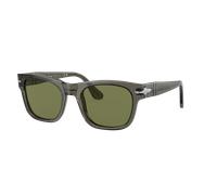 Persol Unisex Sunglass PO3269S - Frame color: Opal Smoke, Lens color: Light Green
