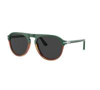 Persol Unisex Sunglass PO3302S - Frame color: Green, Lens color: Polarized Black
