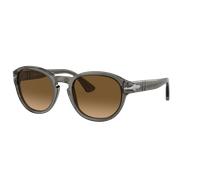 Persol Unisex Sunglass PO3304S - Frame color: Grey Taupe Transparent, Lens color: Brown Polarized