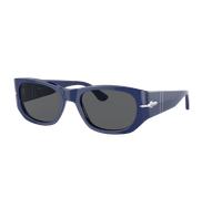 Persol Unisex Sunglass PO3307S - Frame color: Blue, Lens color: Dark Grey