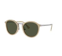 Persol Unisex Sunglass PO3309S - Frame color: Beige Opal, Lens color: Green