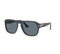 Persol Unisex Sunglass PO3310S - Jean - Frame color: Dusty Blue, Lens color: Dark Blue Polarized