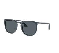 Persol Unisex Sunglass PO3316S - Frame color: Dusty Blue, Lens color: Blue