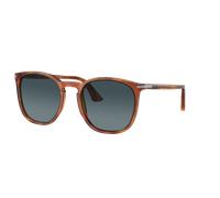 Persol Unisex Sunglass PO3316S - Frame color: Terra Di Siena, Lens color: Gradient Blue Polarized