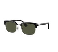 Persol Unisex Sunglass PO3327S - Frame color: Black, Lens color: Green