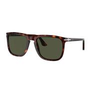 Persol Unisex Sunglass PO3336S - Frame color: Havana, Lens color: Green