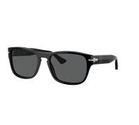 Persol Unisex Sunglass PO3341S - Frame color: Black, Lens color: Dark Grey