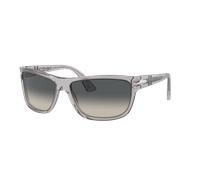 Persol Unisex Sunglass PO3342S - Frame color: Transparent Grey, Lens color: Light Grey Gradient Dark Grey