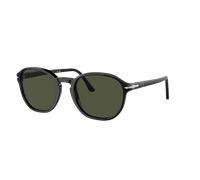 Persol Unisex PO3343S 95/31 Sunglasses Acetate Black Green Pillow Normal