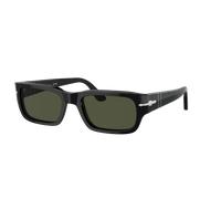 Persol Unisex Sunglass PO3347S Adrien - Frame color: Black, Lens color: Green