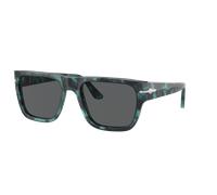 Persol Unisex Sunglass PO3348S - Frame color: Blue Havana, Lens color: Dark Grey