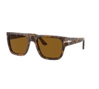 Persol Unisex Sunglass PO3348S - Frame color: Brown Havana, Lens color: Brown