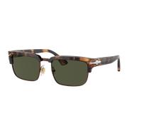 Persol Unisex Sunglass PO3354S - Frame color: Honey Tortoise/Brown, Lens color: Green