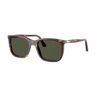 Persol Unisex Sunglass PO3357S - Renzo - Frame color: Havana, Lens color: Green