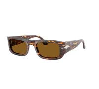 Persol Unisex Sunglass PO3362S - Frame color: Brown/Bright Yellow, Lens color: Brown