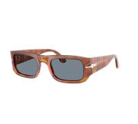 Persol Unisex Sunglass PO3362S - Frame color: Terra Di Siena, Lens color: Blue