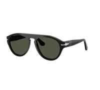Persol Unisex Sunglass PO3370S - Frame color: Black, Lens color: Green