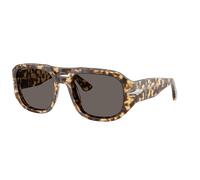 Persol Unisex Sunglass PO3373S - Vincent - Frame color: Brown/Beige Tortoise, Lens color: Dark Grey