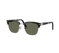 Persol Unisex Sunglass PO3375S - Frame color: Black, Lens color: Polarized Green