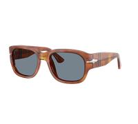 Persol Unisex Sunglass PO3380S - Frame color: Terra Di Siena, Lens color: Light Blue